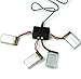 Cheerwing 4pcs 3.7V 650mAh Lipo Battery and 4-in-1 Charger for Syma X5SW X5 X5C X5C-1 RC Drone Parts