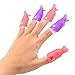 Nail Polish Remover Clips Set, ESARORA Nail Art Polish Remover Wrap 20 Pack with 500 Pack Nail Wipe Cotton Pads