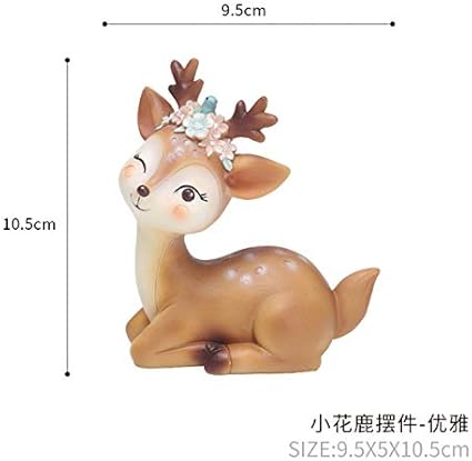 VFUM Escultura Decorativa Artesanías De Resina Adornos De Ciervos De