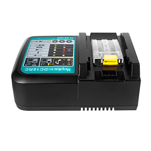 FLAGPOWER DC18RC Battery Charger for All Makita 7.2V-18V Lithium Battery BL1430 BL1830 BL1840 BL1850 BL1815 BL1440 US Plug Fast Charger
