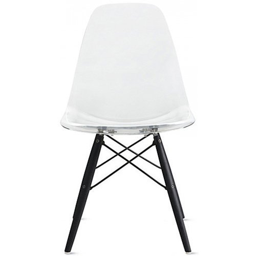 Clear Acrylic Eiffel Chair With Wood Legs 2xhome Set Of Four (4