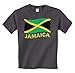 Jamaica Distressed Waving Jamaican Flag National Pride Country Mens T-Shirt