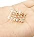 FINREZIO 14G 14-16mm Stainless Steel Nipple Tongue Ring Barbell Nipplerings Body Piercing Jewelry 12Pcs (14G Rose Gold tone, 14)