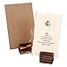 MyGift Rustic Brown Wood Place Card Holders for Table, 2-Inch Wooden Table Number and Name Holder Stand, Set of 10