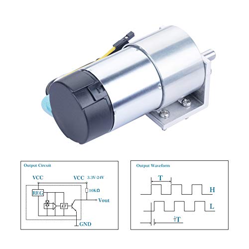 Motore DC Riduttore Metallico 210:1 Da 6V/12V Con Encoder 64 CPR - Alta Coppia, Per Robotica, Arduino E Progetti Fai-da-te