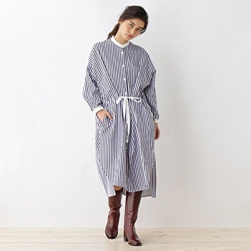 Amazon アナトリエ Anatelier Haupiaストライプコットンワンピース ネイビー ホワイト 593 02 M ワンピース チュニック 通販