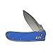 Ganzo G704-BL EDC Folding Knife Blade G10 Handle (Blue G10)