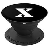 X Stencil Letter Initial PopSockets Grip