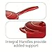 Tramontina Bestow Enameled Cast Iron Sauce Pan with Lid, 2.5-quart, Red