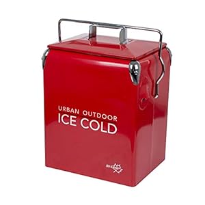 Bo-Camp Urban Outdoor 6703100 Retro Kühlbox Greenwich Camping Isolierbox Thermobox Kühltruhe Outdoor 17 L