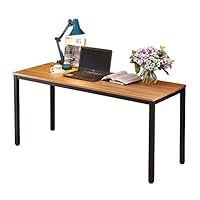 sogesfurniture 55 inches Large Size Office Desk Computer Desk Gaming Desk Computer Table with BIFMA Certification Sturdy Office Desk Writing Desk,Oak BHUS-GCP2AC3-140OA