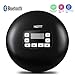 Portable CD Player with Bluetooth, Personal Compact CD Player with Earbuds/LCD Display/USB Power Adapter, Portable Disc Player with Electronic Skip Protection and Anti-Shock Function, Black