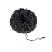 Afro Ponytail Drawstring Synthetic Curly Hair Afro Buns Short Afro Kinky Curly Wig Kanekalon Fiber Afro Ponytail for Natural Hair Puff Ponytail Wrap Updo Hair Extensions with Two Clips (Black)