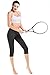 DeepTwist Women's Padded Sports Bra Cross Back Medium Support Workout Yoga Bra Top