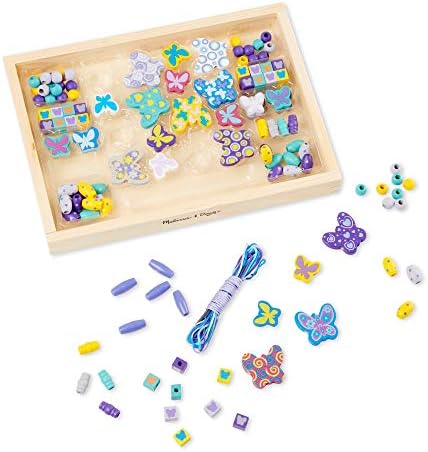 melissa and doug butterfly bead set