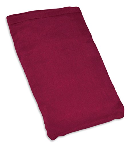 YogaAccessories Small Silk Eye Pillow (Unscented) – Eggplant Purple