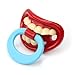 cnomg Cute Funny Silicone Teether Orthodontic Soother Nipples Baby Pacifiers Red Lips