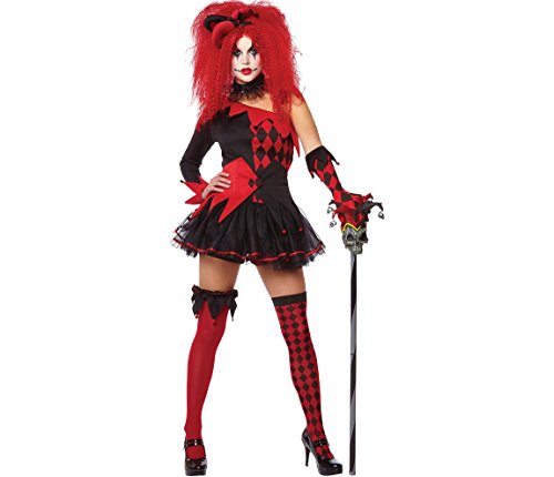 AMSCAN Jesterina Halloween Costume, Large, with Included Accessories