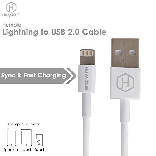 Humble USB 2.0 A Charge & Sync Fast Charging Cable Compatible for iPhone, iPad, and iPod Charge & Sync (3 Months Warrant