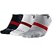 Nike Jordan Men's Low Cut Dri-fit Socks Large (shoe size 8-12) (White/Black/Grey)