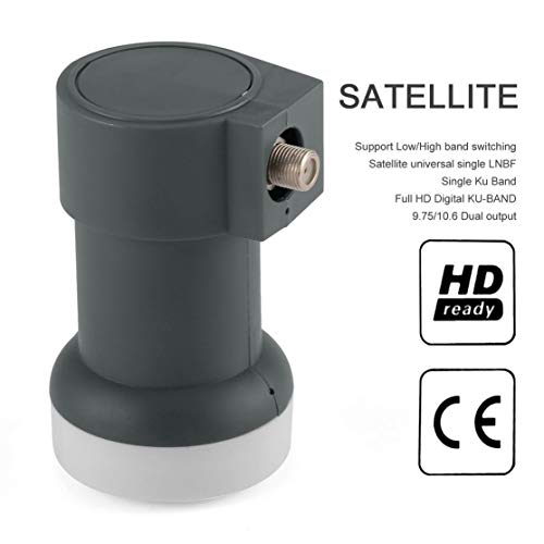 Universal Ku-Band Single LNBF 9.75/10.6KU Dual Output Full HD Digital KU LNB Satellite Receiver High Band Low Band