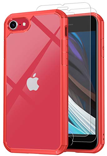 Buy Onola Iphone Se Case Iphone 8 Case Iphone 7 Case Iphone Se 2nd Generation Case With Two Glass Screen Protector Clear Pc Back With Colorful Soft Tpu Heavy Duty Shockproof Drop Clear Red Online In Taiwan Buy Onola Iphone Se Case Iphone 8 Case Iphone 7 Case Iphone Se 2nd Generation Case With Two Glass Screen Protector Clear Pc Back With Colorful Soft Tpu Heavy Duty Shockproof Drop Clear Red Online In Taiwan
