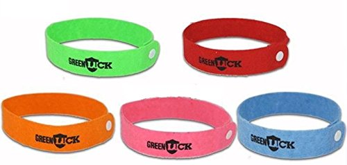 Set of (5) Mosquito Repellent Citronella Bracelets - Non Toxic - Safe - All Natural - Deet Free - Fits Adults - Kids - Baby - Assorted Colors - Up to 240 Hours of Protection