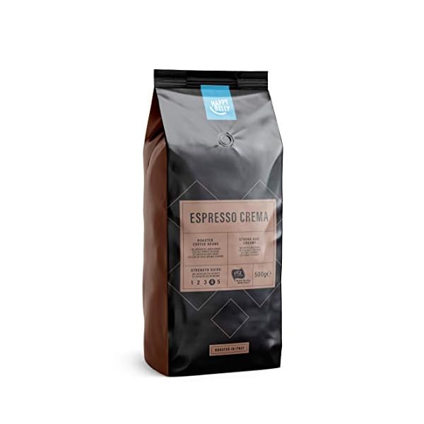 Amazon-Marke: Happy Belly Espresso Crema Kaffeebohnen, 1 kg (2 x 500 g) – Rainforest Alliance-Zertifizierung – Bild 4