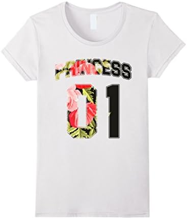 Womens King Queen Prince Princess Sport Rose Family Matching Tshirt Medium White