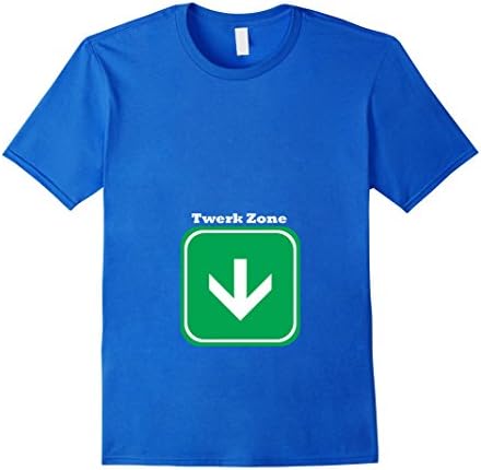 Men's Twerk Zone T-Shirt Large Royal Blue