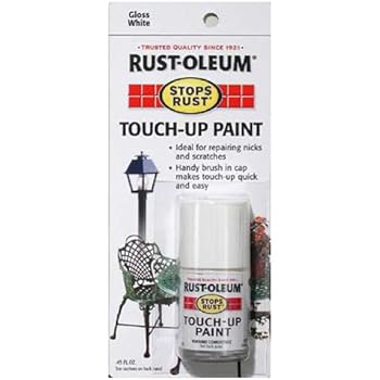 Rust-Oleum 215058 Stops Rust Gloss Touch-Up Paint, White, 0.45 Ounce