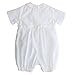 Petit Ami Baby Boys' Pique Christening Knicker with Hat, 9 Months, White