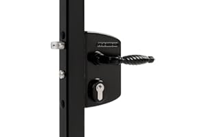 LOCINOX Surface Mounted Gate Lock - LAKQ3030 U2 Black (30mm - 50mm)