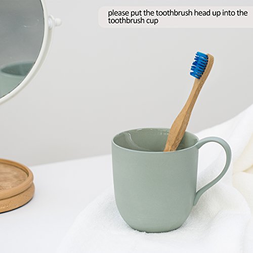 image for Madholly 6 pieces Natural Bamboo Toothbrush, Eco-Friendly Toothbrushes