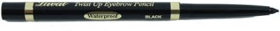 Laval Twist Up Waterproof Eyebrow Pencil Black Long Lasting Easy Apply