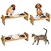 Petacc Elevated Dog Bowls Raised Pet Bowl Dog Bowls Cat Feeders with Bamboo Holder and 3 Melamine Bowls for Cats and Small Dogs, 2 Usage Ways (1)