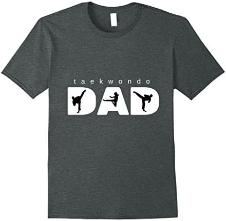 Mens Taekwondo Dad T-shirt XL Dark Heather