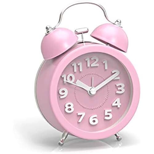 girls alarm clock pink