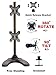 EZM Vertical Dual LCD Monitor Mount Stand Freestanding with Grommet Mount Option up to 27