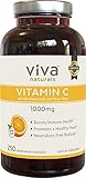Viva Naturals Premium Non-GMO Vitamin C with Bioflavonoids and Rose Hips, 1000mg, 250 Veg Caps