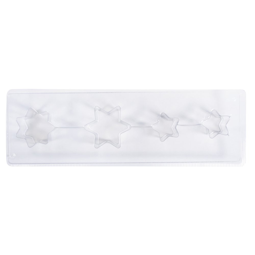 RAYHER HOBBY Soap Mold Stars, Assorted, Transparent, 3.5 x 1 x 32 cm โ image 1