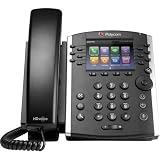 Polycom VVX 401 Corded Business Media Phone System - 12 Line PoE - 2200-48400-001 - AC Adapter (Included) - Replaces VVX 400