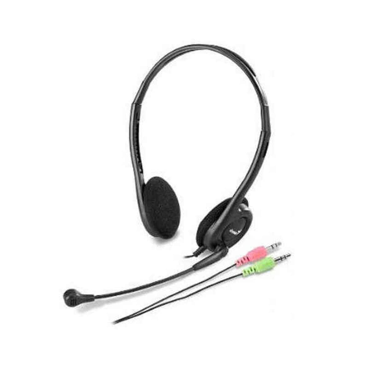 Genius HS-200C Light Weight Headband Headset with Boom Microphone for PC
