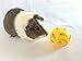 Wheeky Treat Ball Toy for Guinea Pigs, Rabbits, Hedgehogs and Other Small Pets, 7 cm, Yellow, Adjustable Opening Treat Toy New