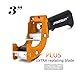 PROSUN Fast Reload 3 Inch Wide Large Tape Gun Dispenser Packing Packaging Sealing Cutter, Orange