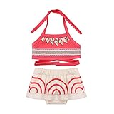 CHICTRY Toddler Girls Baby Fancy Dress Costume Halter Beachwear Swim Wear Bikini Bathing Suits Red(Briefs) 12-18 Months