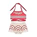 iiniim Toddler Baby Girls Princess Adventure Swimsuit Cartoon Fancy Dress up Costumes Outfit Bikini Swimwear Bathing Suit Red 12-18 Months