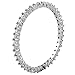 Cubic Zirconia Stackable Eternity Ring Sterling Silver Size 11