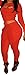 Ybenlow Women's 2 Piece Hollow Out Crop Top Ripped Pant Tracksuit Sweatsuit Set