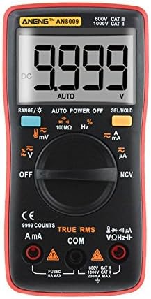 Digital Multimeter ANENG AN8009 True-RMS Auto Range NCV Ohmmeter AC/DC Voltage Ammeter Current Meter Temperature Measurement